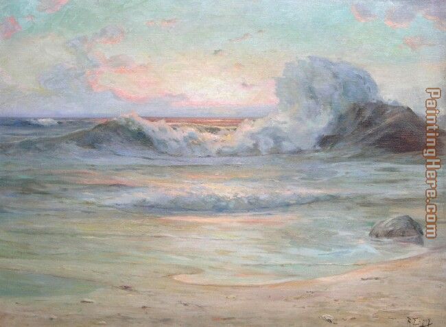 OCEAN SUNSET painting - Angel Espoy OCEAN SUNSET art painting